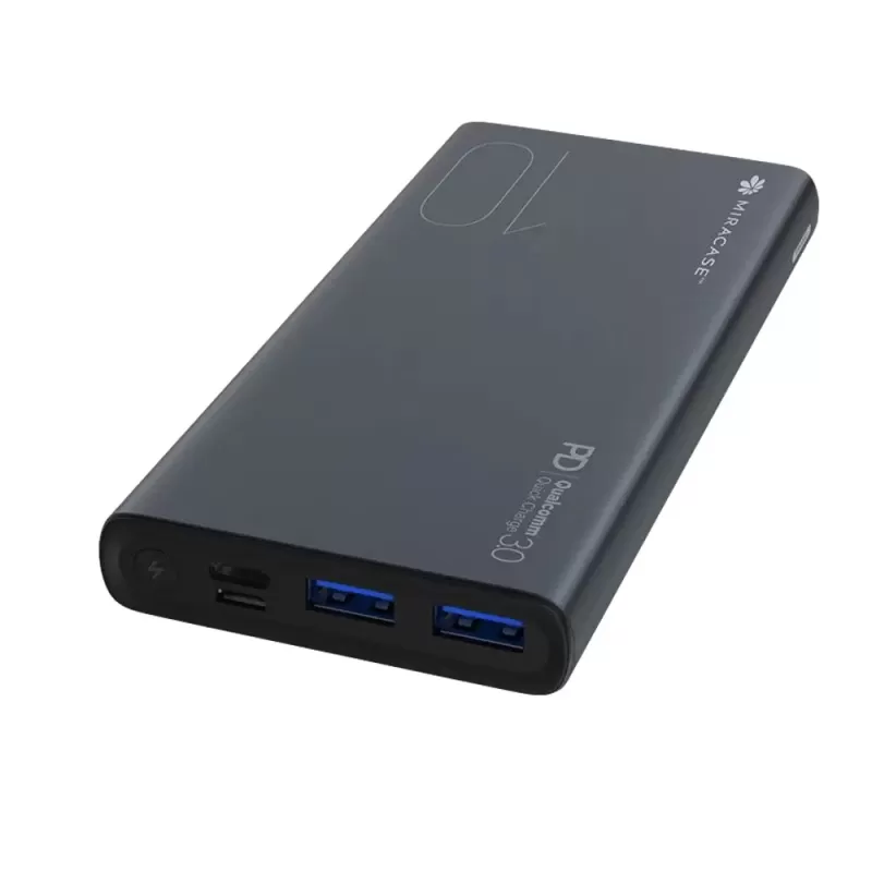 Portable charger Miracase MPB10000PD 5V 10000mAh Color:gray Portable charger Miracase MPB10000PD 5V 10000mAh Color:gray
