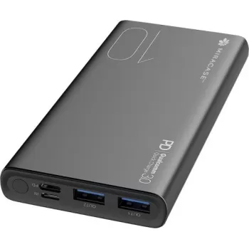 מטען נייד Miracase MPB10000PD 5V 10000mAh צבע אפור מטען נייד Miracase MPB10000PD 5V 10000mAh צבע אפור
