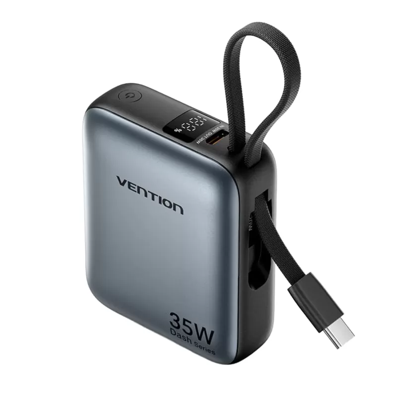 Portable charger Vention 10000mAh 35W USB-C Mini FHEH0 10000mAh Color:black, gray