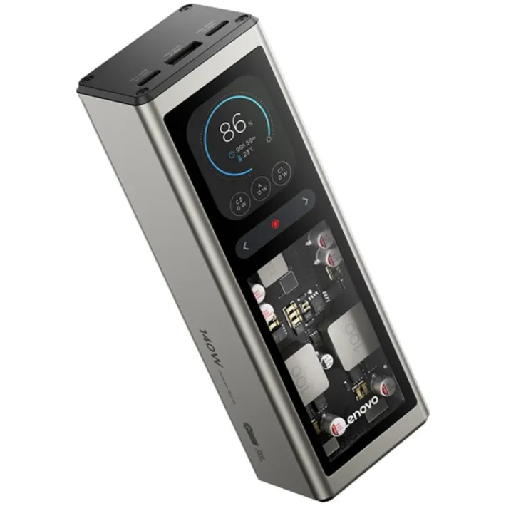 מטען נייד Lenovo 140W Laptop PowerBank 20000mAh G0A3140WWW 20000mAh צבע אפור
