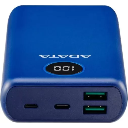 מטען נייד Adata P20000QCD AP20000QCD-DGT-CDB 20000mAh צבע כחול