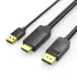 כבל Vention HDMI to DP 4K/60Hz 2m ABJBH