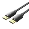 כבל Vention DP 1.2 4K/60Hz 21.6Gbps Gold Plated 1m HAKBF