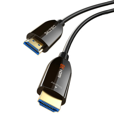 Кабель CABLETIME HDMI 2.1 8K60Hz AOC Active Optical 20m CH13U Цвет:черный Кабель CABLETIME HDMI 2.1 8K60Hz AOC Active Optical 20m CH13U Цвет:черный
