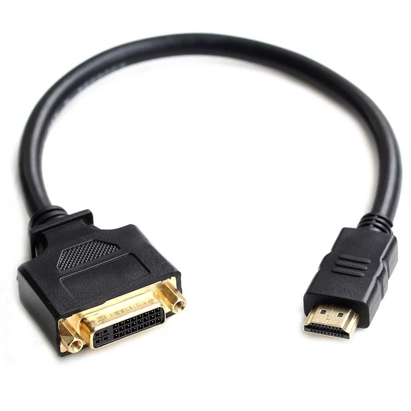 Кабель HDMI male To DVI Female Adapter 15cm VC-003G-0.15 Цвет:чёрный