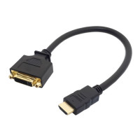 Кабель HDMI male To DVI Female Adapter 15cm VC-003G-0.15 Цвет:черный