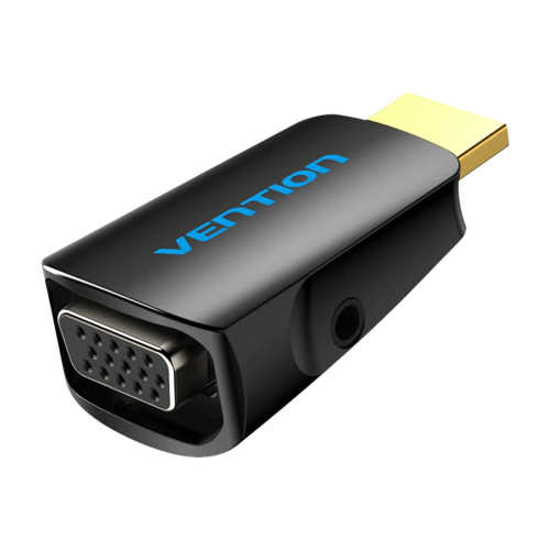 מתאם Vention HDMI to VGA with 3.5mm Audio Adapter AIDB0