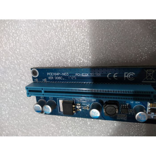 Adapter Riser PCI-E 1X TO 16X SATA PCE164P-N03 VER 006C..