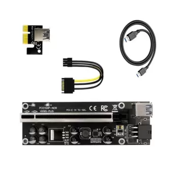 ציוד עזר לכריה PCIe x1 to x16 Powered Extender Riser MN-99949