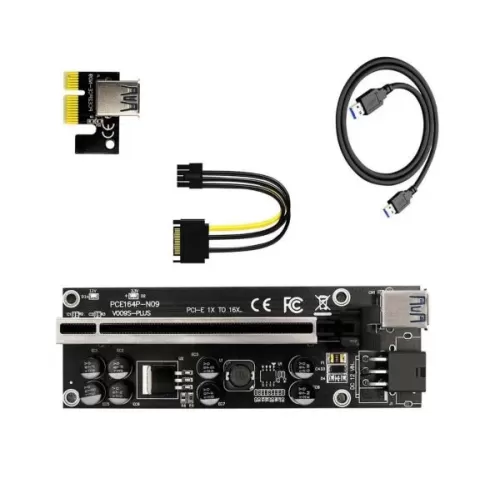 ציוד עזר לכריה PCIe x1 to x16 Powered Extender Riser MN-99949 ציוד עזר לכריה PCIe x1 to x16 Powered Extender Riser MN-99949