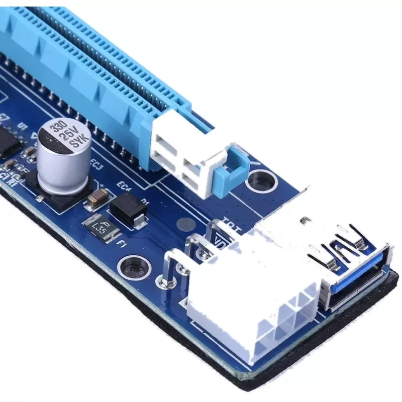 מתאם Riser PCI-E 1X to 16X VER008C