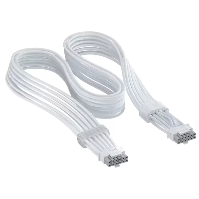 כבל Corsair ThermalProtect PCIe 5.1 600W 12V-2x6 Cable לבן CP-8920473