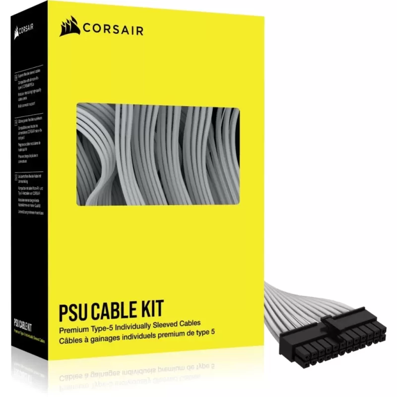 Кабель питания Corsair Premium Individually Sleeved Type-5 PSU Cables Starter Kit, white CP-8920289
