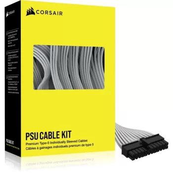 Cable Corsair Premium Individually Sleeved Type-5 PSU Cables Starter Kit, white
