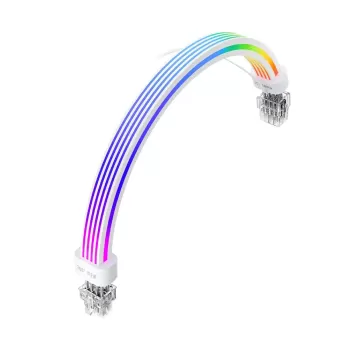 כבל 1St Player 1StPlayer NC8P 8-pin ARGB 345mm Power Extension לבן 6974418983993