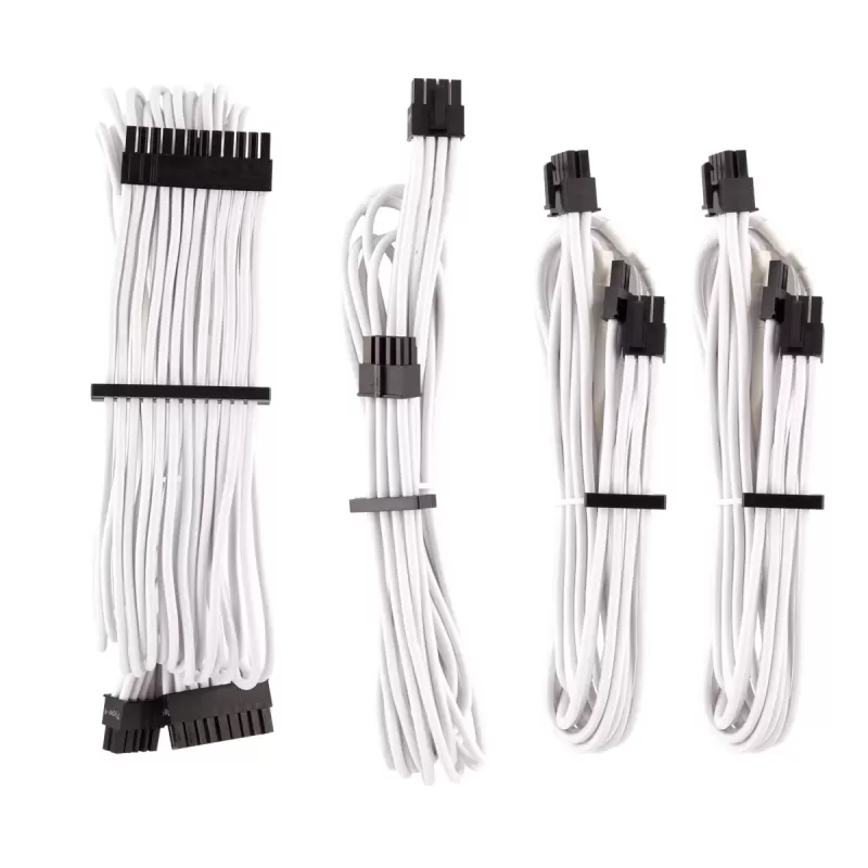 Кабель Corsair Premium Individually Sleeved PSU Cables Starter Kit Type 4 Gen 4 white CP-8920217