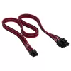 Кабель Corsair Premium Individually Sleeved PCIe Cable (Single Connector) Type 5 Gen 5, black, red CP-8920306 Кабель Corsair Premium Individually Sleeved PCIe Cable (Single Connector) Type 5 Gen 5, black, red CP-8920306