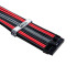 Cable 1St Player Steampunk Power Extension Color:Black, red, gray