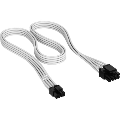 Power Supply Cables Corsair Premium Sleeved EPS12V Type 5 Gen 5 white Cable