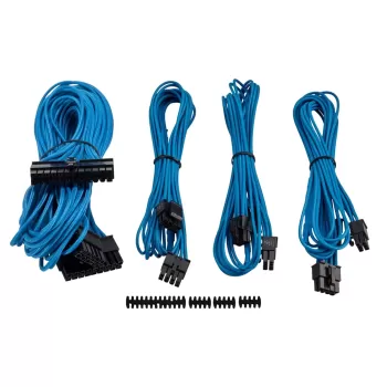 Power supply cable Corsair Premium Individually Sleeved PSU Cable Kit Starter Package, Type 4 (Generation 3) blue CP-8920147