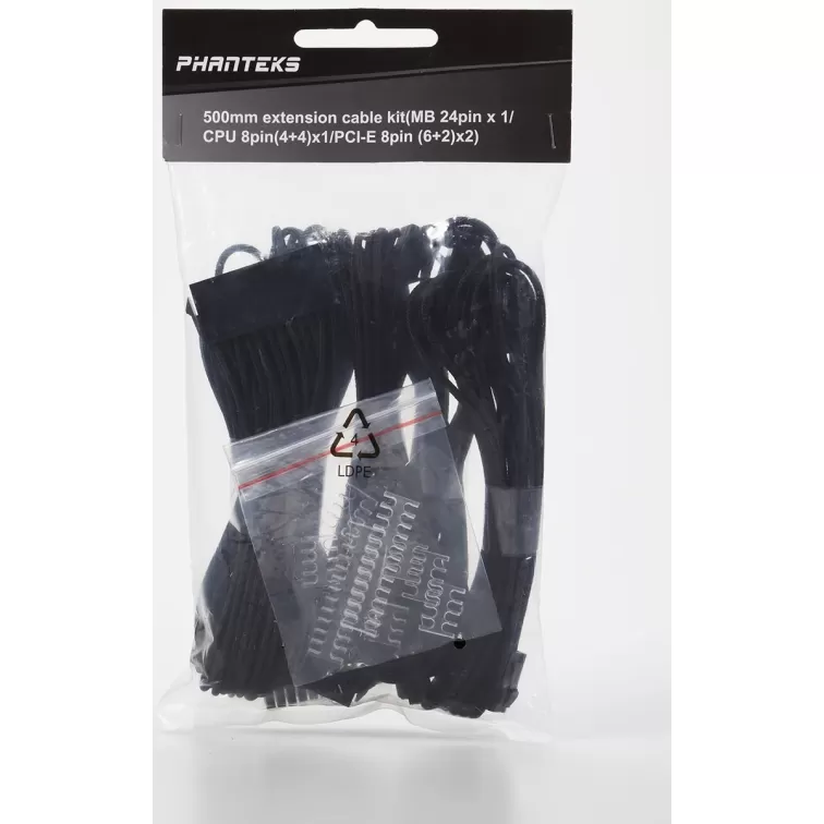 כבל Phanteks Extension Cable Combo Pack שחור PH-CB-CMBO_BK