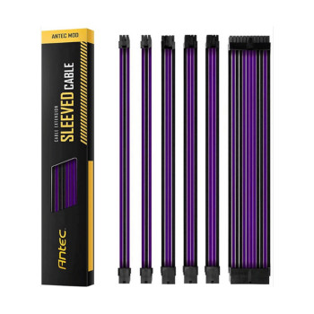 Cable Antec Sleeved Extension Cable Kit שחור, סגור PSUSCB30-205-P/B Cable Antec Sleeved Extension Cable Kit שחור, סגור PSUSCB30-205-P/B