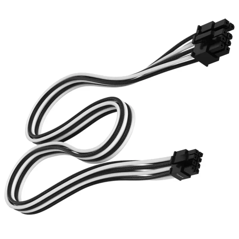 Кабель Corsair Premium Individually Sleeved PCIe Cable (Single Connector) Type 5 Gen 5, CP-8920305 Цвет:чёрный, белый Кабель Corsair Premium Individually Sleeved PCIe Cable (Single Connector) Type 5 Gen 5, CP-8920305 Цвет:чёрный, белый