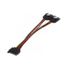 כבל מפצל מתח SATA Gold Touch SATA Power Splitter Cable with Clip E-SATA-P2C