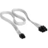 כבל Corsair Premium Individually Sleeved PCIe Cable (Single Connector) Type 5 Gen 5 CP-8920304 צבע לבן