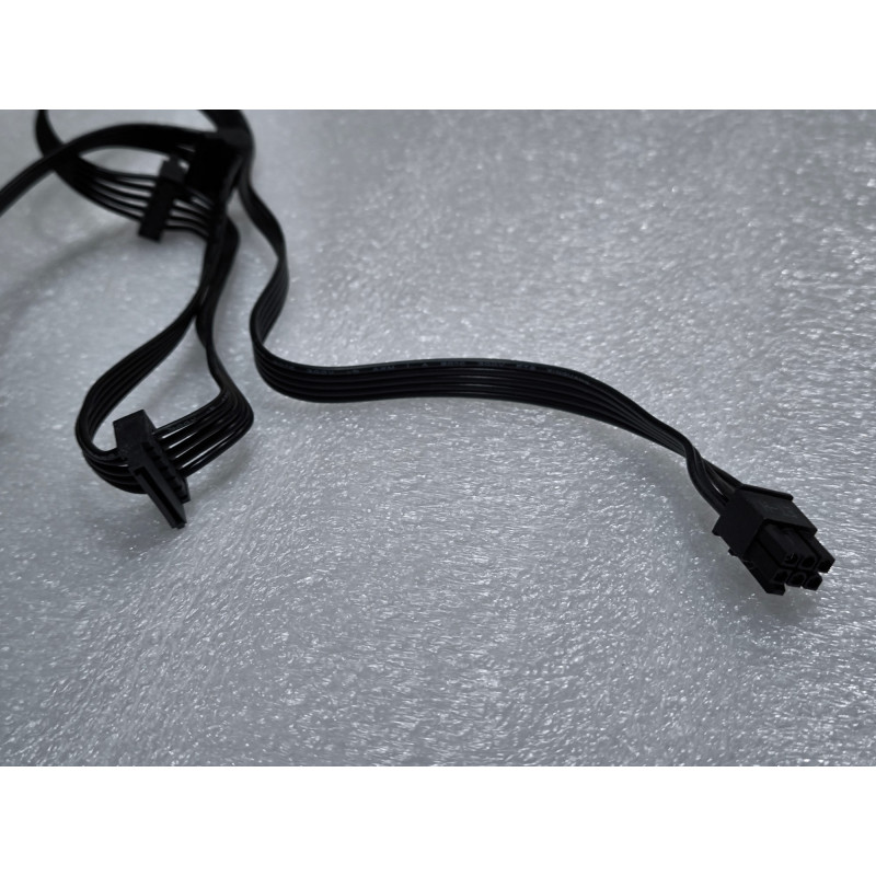 Power Supply Cables Zalman ZM1000-EBT SATA CABLE Color:black Condition:Used..