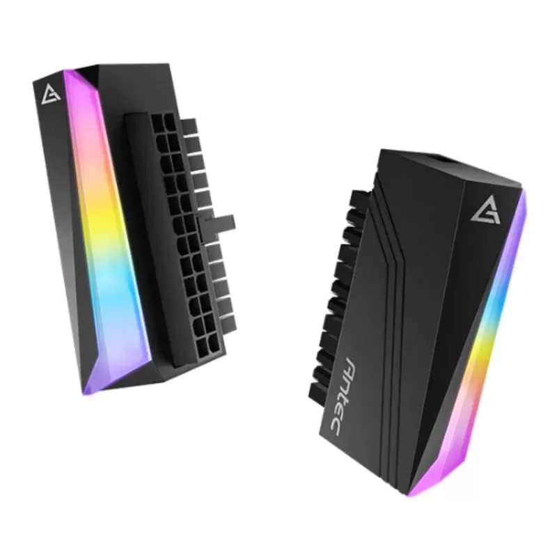 Адаптер кабеля питания материнской платы Antec 24-pin 90° ARGB black Adapter 0-761345-77807-7