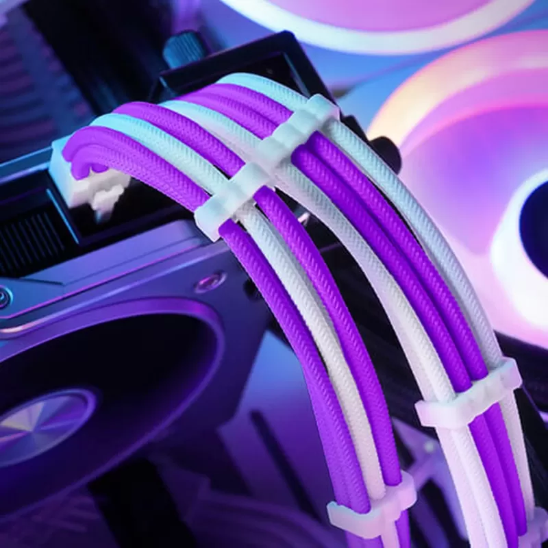 Кабель питания Antec Sleeved Extension Cable Kit White, purple PSUSCW30-205-P/W