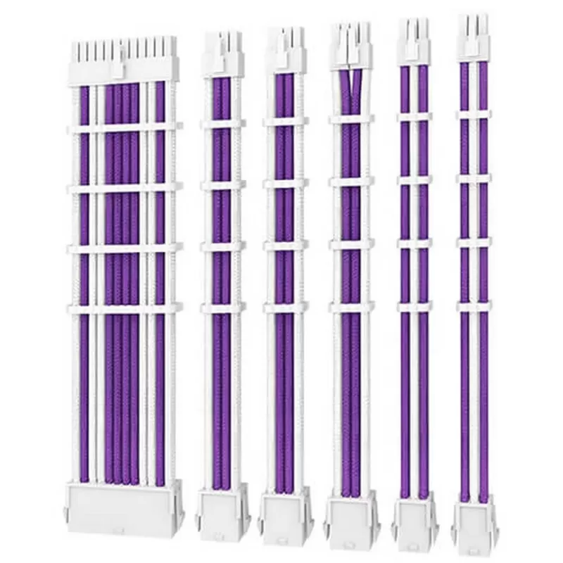 Кабель питания Antec Sleeved Extension Cable Kit White, purple PSUSCW30-205-P/W