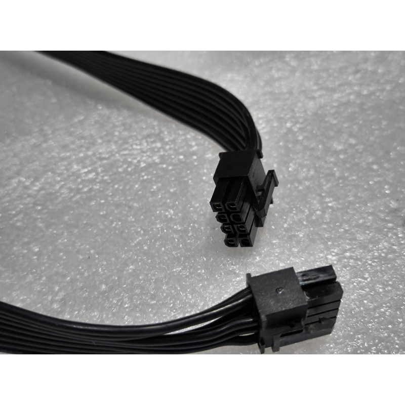 Power Supply Cables Zalman ZM1000-EBT USED 8 PIN VGA CABLE Color:black..