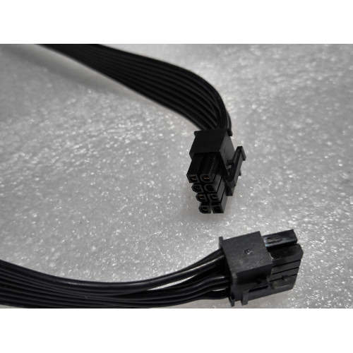 כבלים לספק כוח Zalman ZM1000-EBT USED 8 PIN VGA CABLE צבע שחור מצב:משומש..