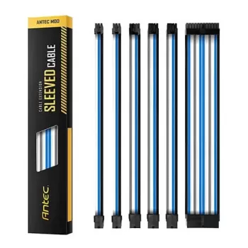 Extension cord Antec PSUSCB30-401-BG/WB 0-761345-99948-9 300mm Color:Blue, Gray