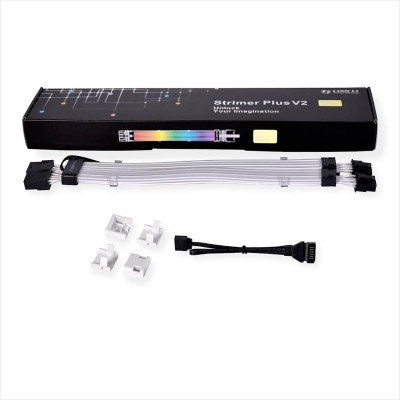 כבל LIAN-LI ADDRESSABLE RGB STRIMER PLUS V2 8-PIN PW8-PV2 300mm צבע שחור