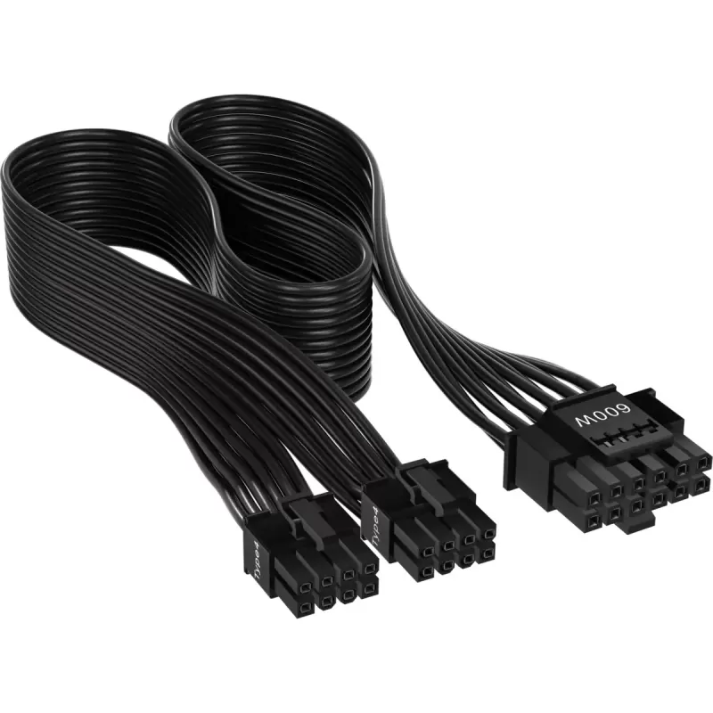 Кабель Corsair 600W PCIe 5.0 12VHPWR Type-4 PSU Power Cable CP-8920284 Цвет:чёрный Кабель Corsair 600W PCIe 5.0 12VHPWR Type-4 PSU Power Cable CP-8920284 Цвет:чёрный