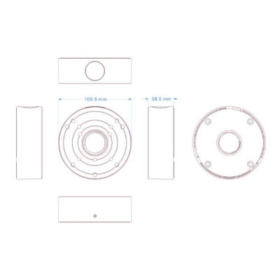 Распределительная коробка для камер Small Junction Box for AHD/IP Cameras Распределительная коробка для камер Small Junction Box for AHD/IP Cameras