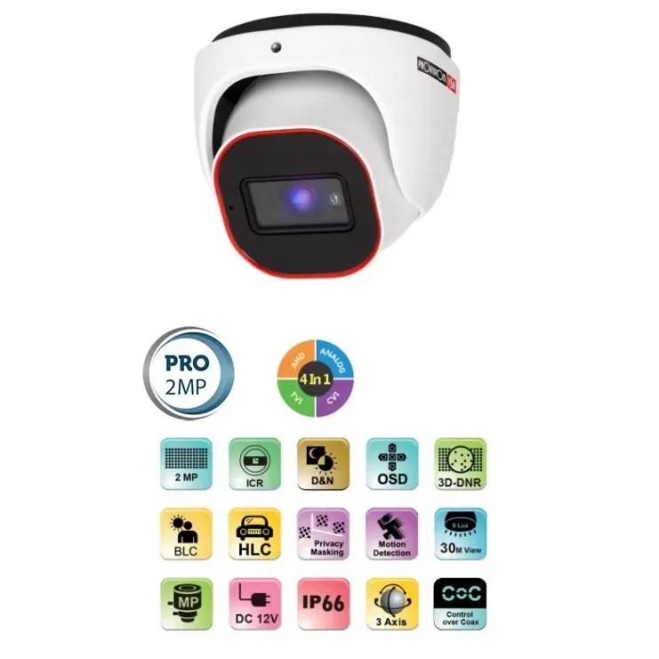 Webcam AHD DI-320A-28 2MP 2.8 20M 4in1 DI-320A-28