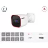 מצלמת צינור Provison I2-33K0AP AHD 2.8mm Lens 20m IR IP67 I2-33K0AP-2.8 צבע לבן