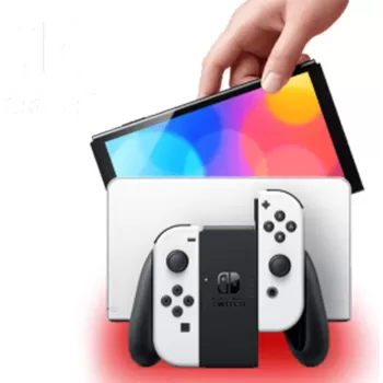 קונסולה Nintendo Switch - OLED 64GB לבן, שחור Nintendo Switch - OLED 64GB