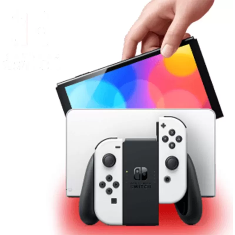 קונסולה Nintendo Switch - OLED 64GB לבן, שחור Nintendo Switch - OLED 64GB