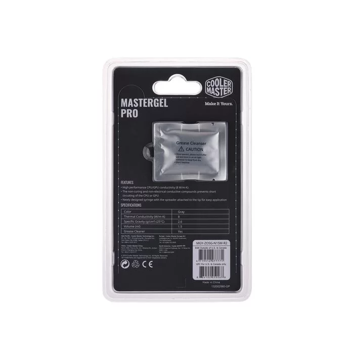 משחה טרמית Cooler Master MASTERGEL PRO MGY-ZOSG-N15M-R2 משחה טרמית Cooler Master MASTERGEL PRO MGY-ZOSG-N15M-R2