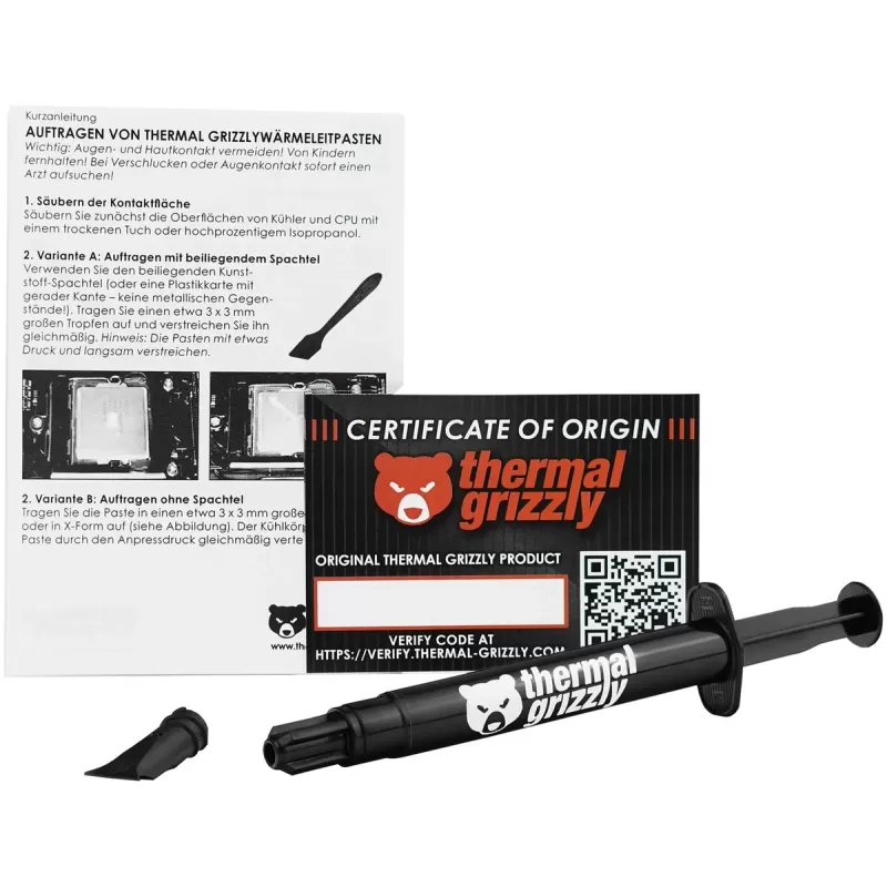 משחה טרמית Thermal Grizzly Aeronaut 3.9g TG-A-015-R צבע אפור