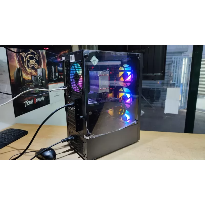 Refurbished gaming desktop COMP-MASTER Intel Core i7-7700 16GB GTX 1060 SSD:1TB Windows 11 Color:black