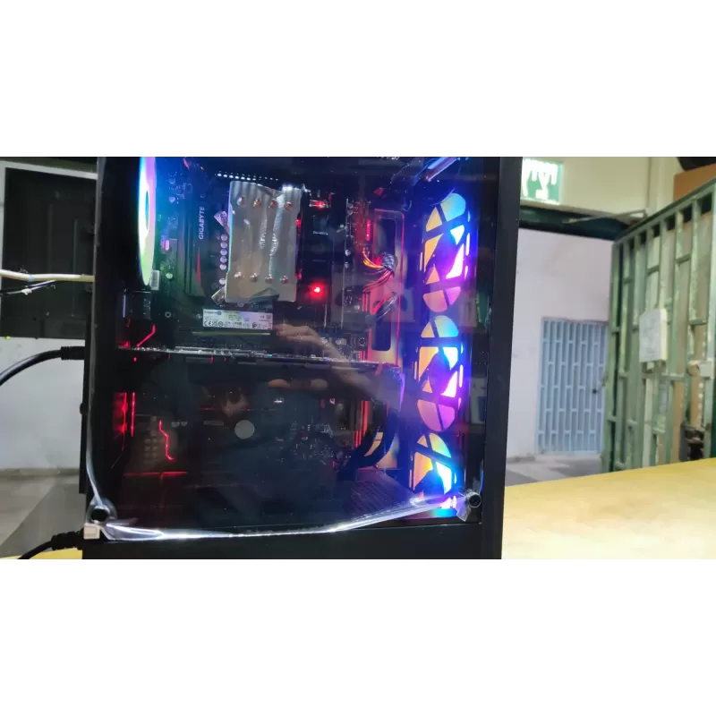 Refurbished gaming desktop COMP-MASTER Intel Core i7-7700 16GB GTX 1060 SSD:1TB Windows 11 Color:black