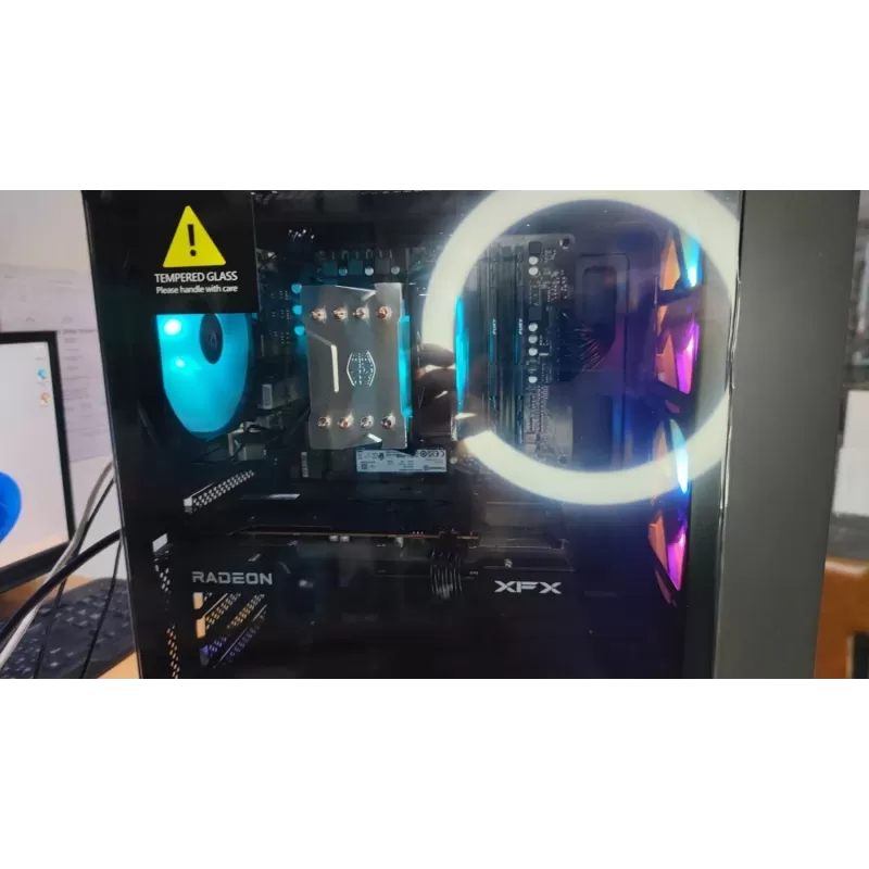 מחשב גיימינג למתחילים - AMD Ryzen 5 5500 + RX 6600 8GB VRAM + 16GB RAM - G-LITE-54