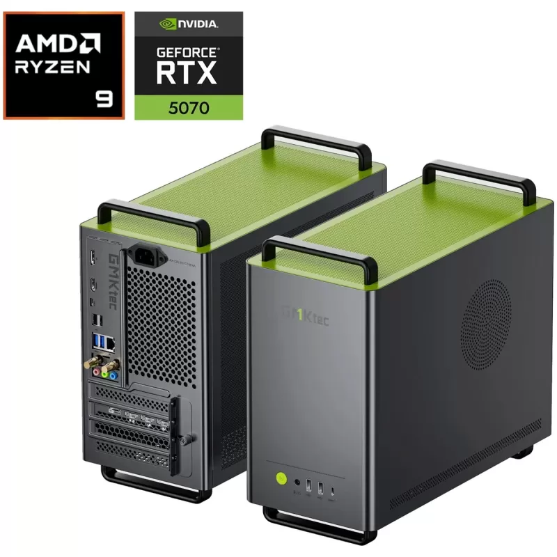 Игровой компьютер GMKtec NEO-X1 Pro R9 9955HX3D RTX 5070 32GB 1TB AMD NEO X1 Pro Цвет:серый