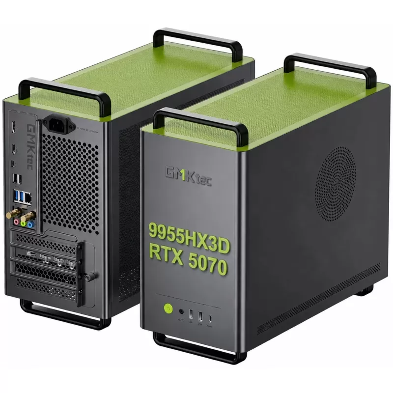 Игровой компьютер GMKtec NEO-X1 Pro R9 9955HX3D RTX 5070 32GB 1TB AMD NEO X1 Pro Цвет:серый
